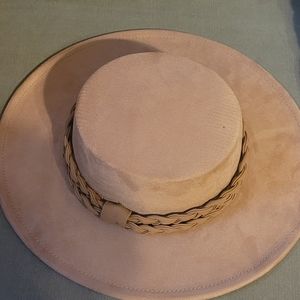 Tan Wide Brim Hat